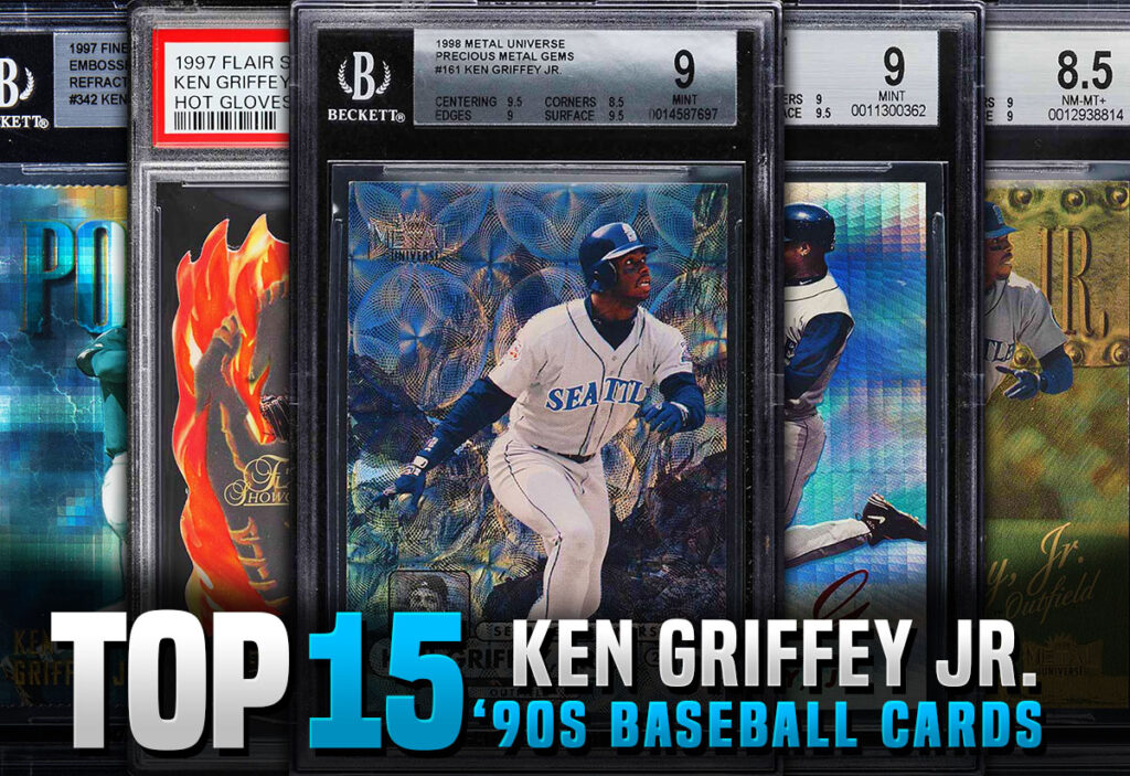 Top 15 Most Valuable Ken Griffey Jr Cards from the 90s including parallels and inserts