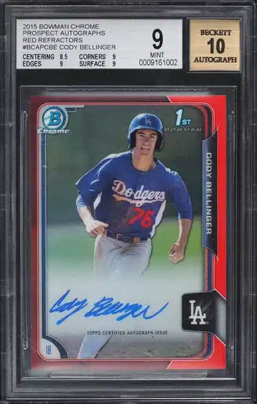 Bowman Chrome Red Refractor Rookie Card Autos - Most Valuable