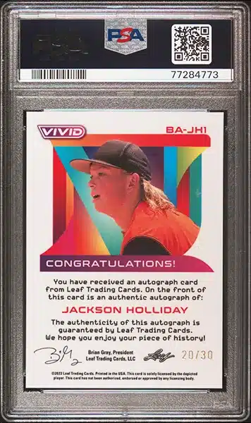 Best Jackson Holliday Rookie Cards with Recent Prices