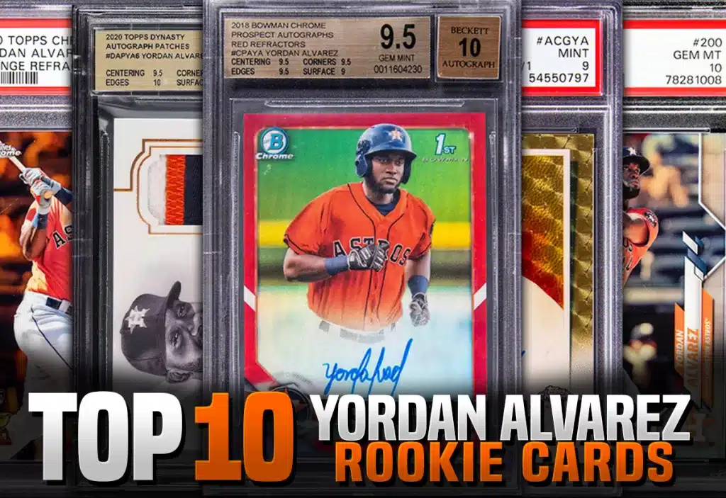 Yordan Alvarez rookie card prices and values