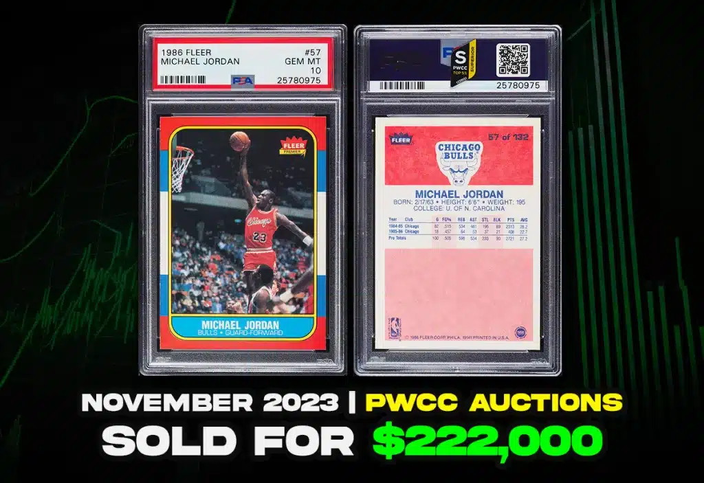 1986 Fleer Michael Jordan Rookie Card Remains Blue Chip Investment Sports Card