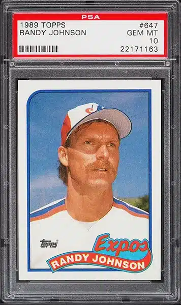 1989 Topps Randy Johnson ROOKIE #647 PSA 10 GEM MINT