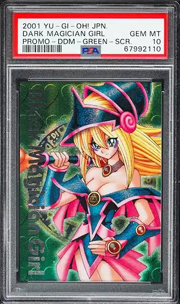 2001 Yu-Gi-Oh! Japanese Promo DDM Green Secret Dark Magician Girl PSA 10 GEM