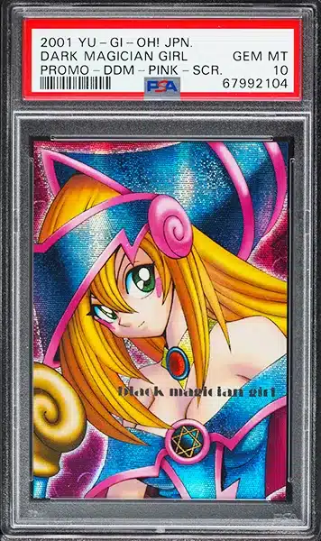 2001 Yu-Gi-Oh! Japanese Promo DDM Pink Secret Rare Dark Magician Girl PSA 10 GEM