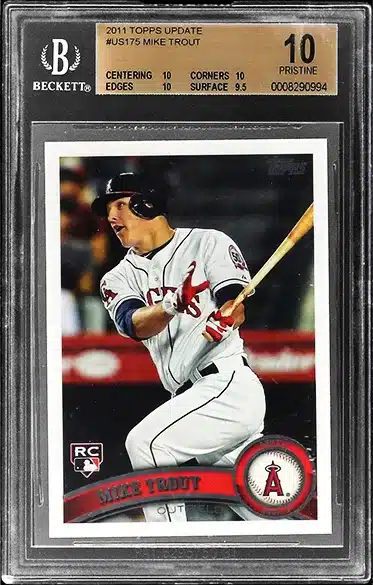 2011 Topps Update #US175 Mike Trout Rookie Card - BGS PRISTINE 10