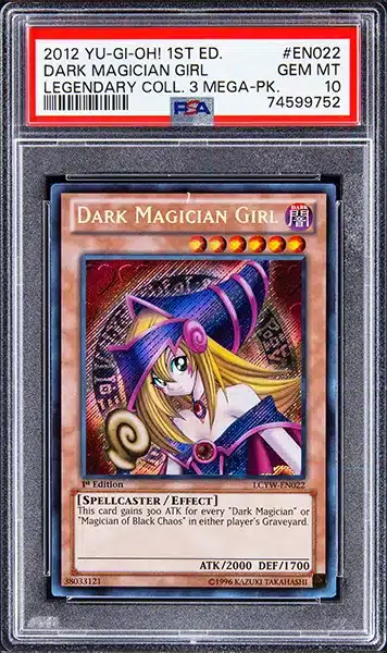 2012 Yu-Gi-Oh! 1st Edition Legendary Collection 3 Mega Pack #EN022 Dark Magician Girl - PSA GEM MT 10