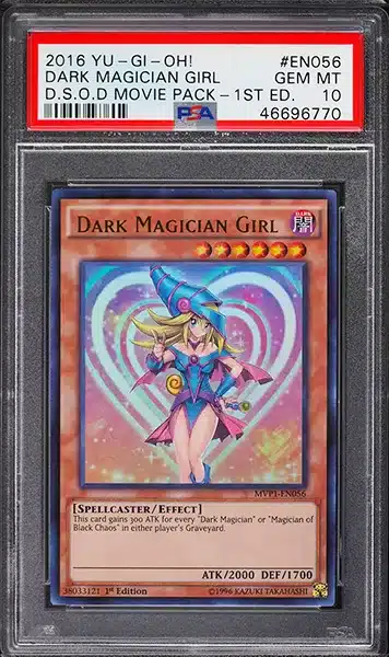 2016 Yu-Gi-Oh! DSOD 1st Edition Dark Magician Girl #MVP1-EN056 PSA 10 GEM MINT