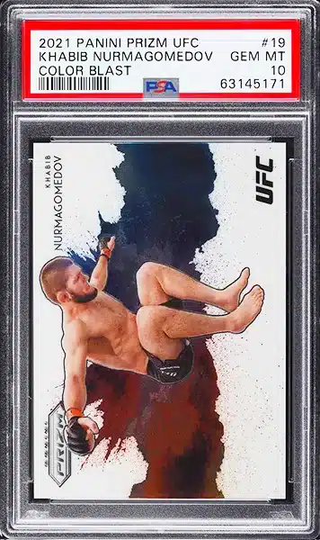 2021 Panini Prizm UFC Color Blast Khabib Nurmagomedov #19
