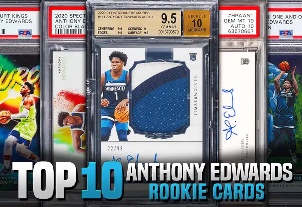 Anthony Edwards rookie card values and recent selling prices