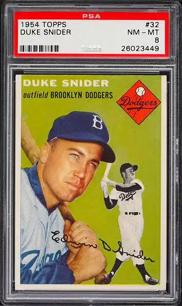 The Best 1954 Topps Baseball Cards – Highest Selling Prices