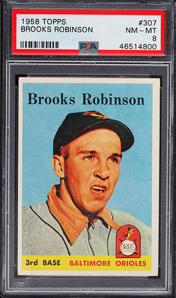1958 Topps Brooks Robinson #307 PSA 8 NM-MT