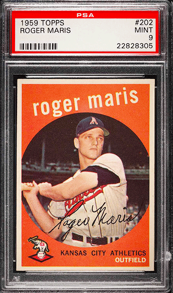 1959 Topps Roger Maris #202 PSA 9
