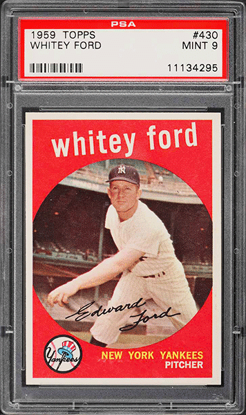 1959 Topps Whitey Ford #430 PSA 9