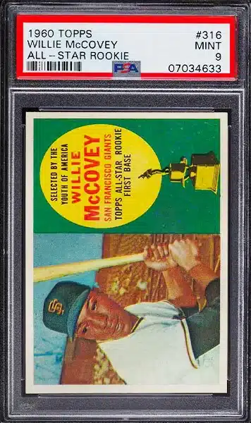 1960 Topps Willie McCovey Rookie Card #316 PSA 9 MINT
