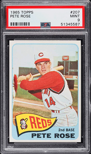 1965 Topps Pete Rose baseball card #207 PSA 9 MINT