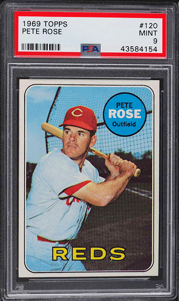 1969 Topps Pete Rose baseball card #120 PSA 9 MINT