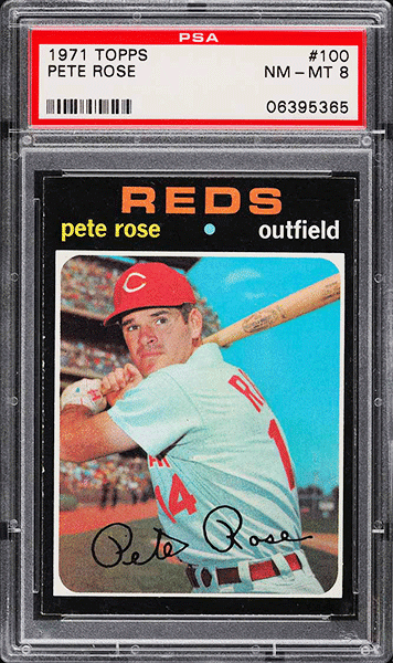 1971 Topps Pete Rose #100 PSA 8 NM-MT