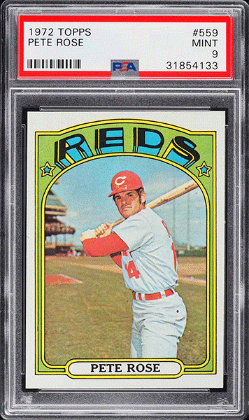 1972 Topps Pete Rose baseball card #559 PSA 9 MINT
