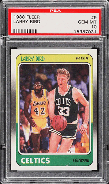 1988 Fleer Basketball Larry Bird #9 PSA 10 GEM MINT
