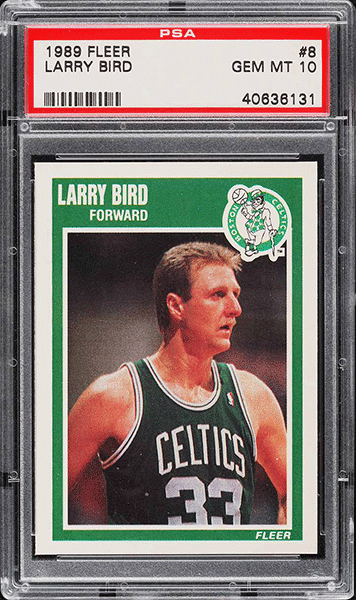 1989 Fleer Basketball Larry Bird #8 PSA 10 GEM MINT