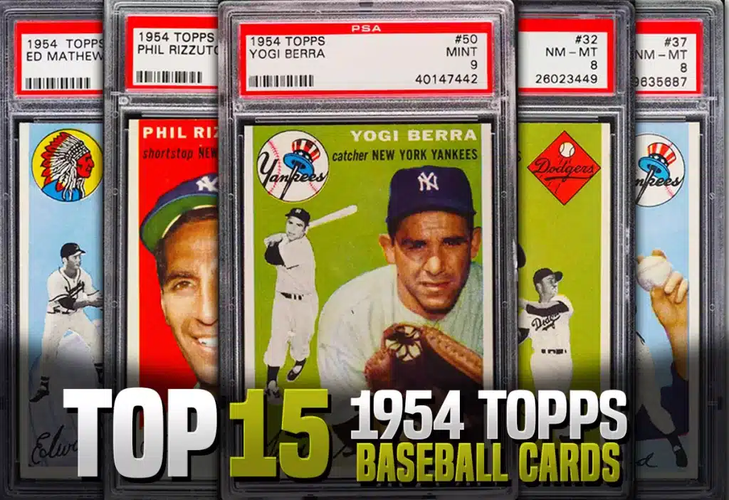The Best 1954 Topps baseball cards with recent selling prices and values