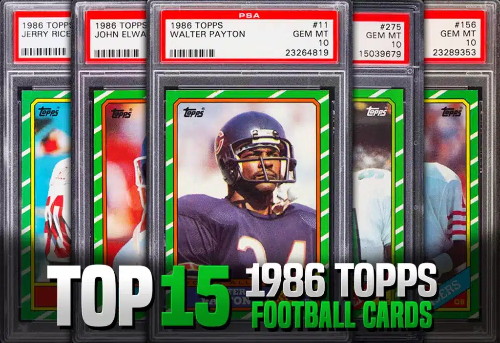 The Best 1986 Topps Football cards with recent selling prices and values