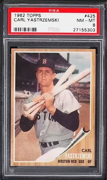 1962 Topps Carl Yastrzemski #425 PSA 8