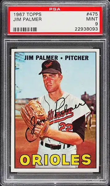 1967 Topps Jim Palmer #475 PSA 9