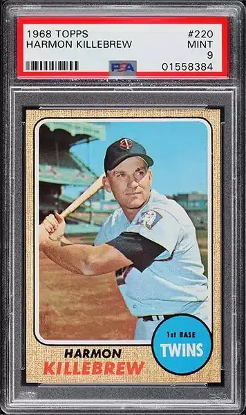 1968 Topps Harmon Killebrew #220 PSA 9