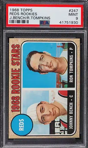 1968 Topps Johnny Bench ROOKIE #247 PSA 9