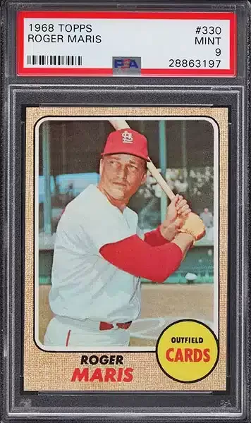 1968 Topps Roger Maris #330 PSA 9