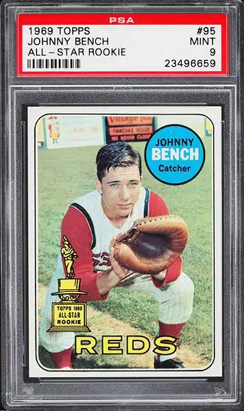 1969 Topps Johnny Bench #95 PSA 9