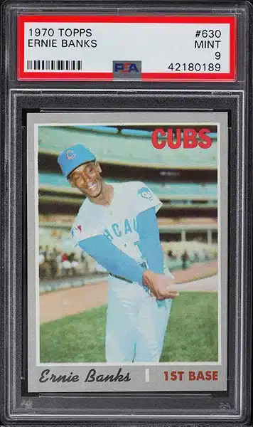 1970 Topps Ernie Banks baseball card #630 PSA 9