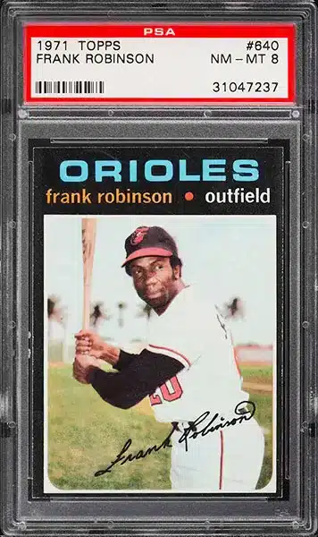 1971 Topps Frank Robinson #640 PSA 8