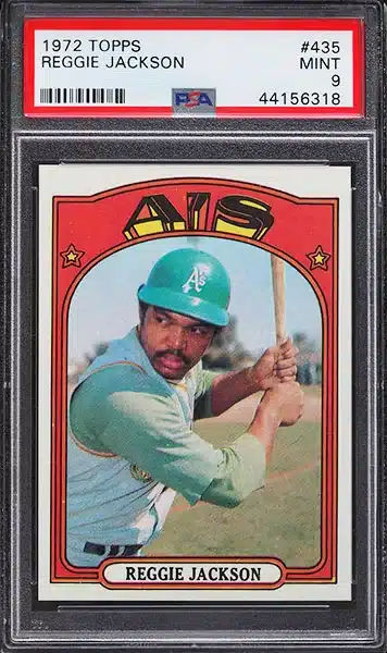 1972 Topps Reggie Jackson baseball card #435 PSA 9