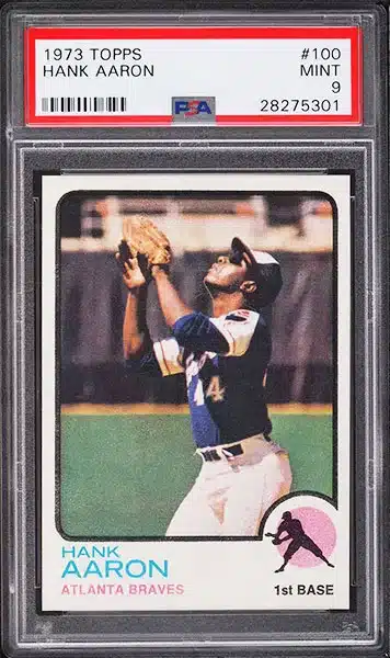 1973 Topps Hank Aaron baseball card #100 PSA 9