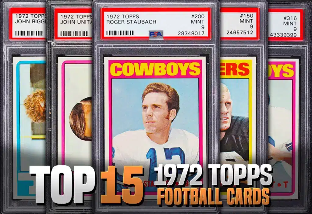 The Best 1972 Topps football cards with recent selling prices and values