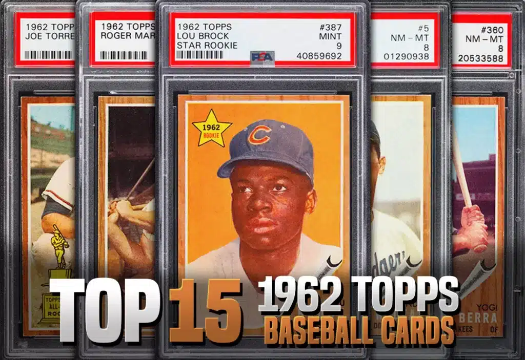 The best 1962 Topps baseball cards with recent selling prices and values