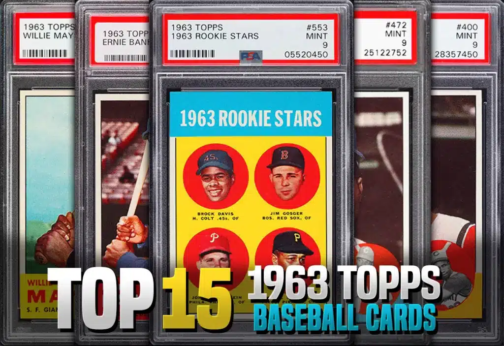 The best 1963 Topps baseball cards with recent selling prices and values