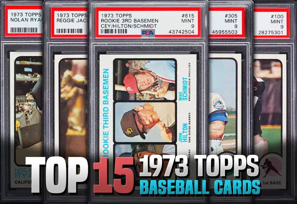 The best and most valuable baseball cards from the 1973 Topps set with recent sales prices and values
