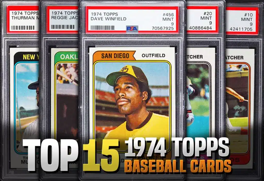 The best baseball cards from the 1974 Topps set with recent sales prices and values