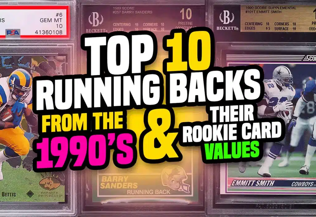 Top 10 Running Backs from the NFL and their rookie card values
